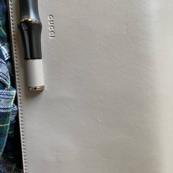 RARE Authentic GUCCI Continental Lady Bamboo Leather Clutch - Picture 8 of 10